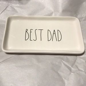 Rae Dunn BEST DAD array plate 9 x 5